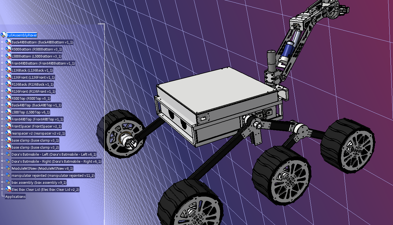 Team Anveshak Rover火星车3D数模图纸 STEP格式