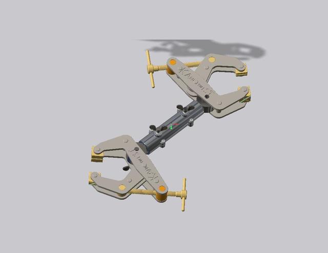 双头扭线夹持器3D图纸 STP IGS格式