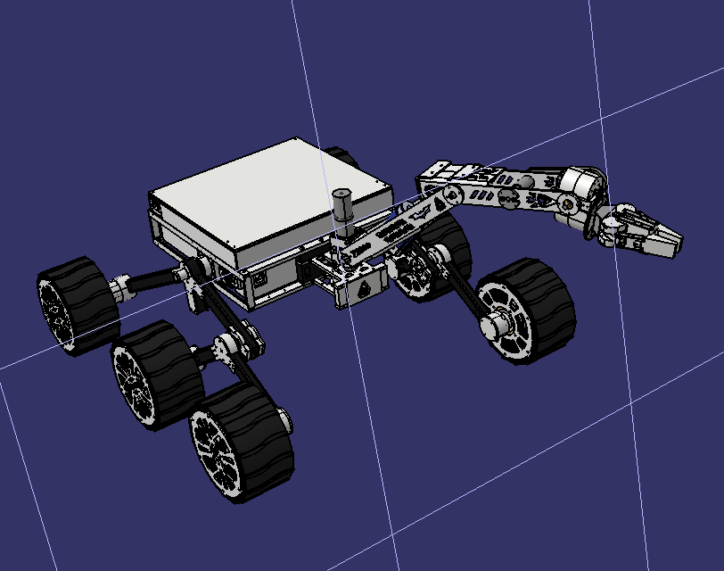 Team Anveshak Rover火星车3D数模图纸 STEP格式