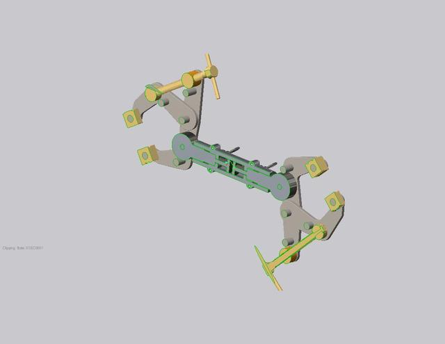 双头扭线夹持器3D图纸 STP IGS格式